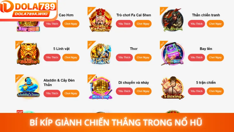 Bí kíp giành chiến thắng trong nổ hũ